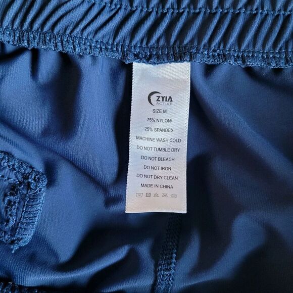 Zyia Active Womens Unwind Jogger Size Medium Navy Blue Athletic Casual Pockets - Picture 2 of 9